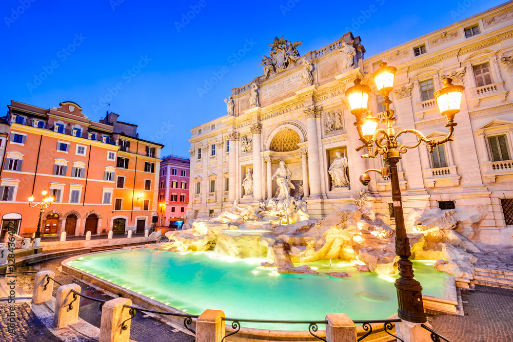 Trevi Fountain at Night